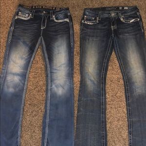 Size 30 Rock Revival and Miss Me Jeans